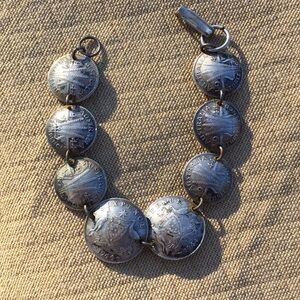 1944 Sixpence Three Pence Coin Bracelet Australia